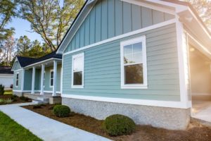 A House With Blue Siding | Fiber Cement Siding